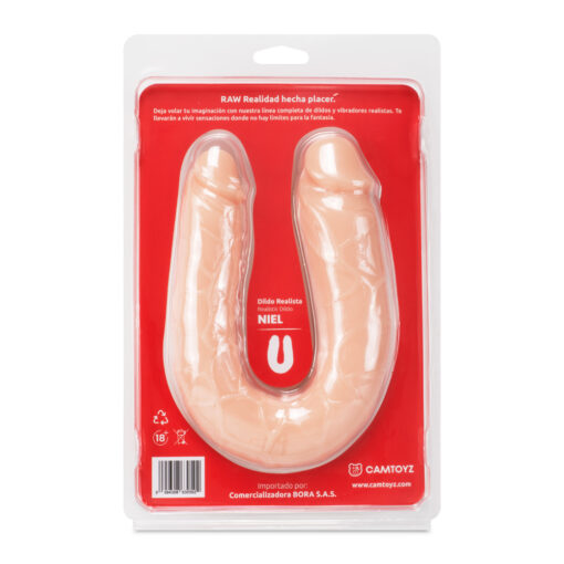 Raw Dildo Doble Niel 35.5 cm Piel - Imagen 5
