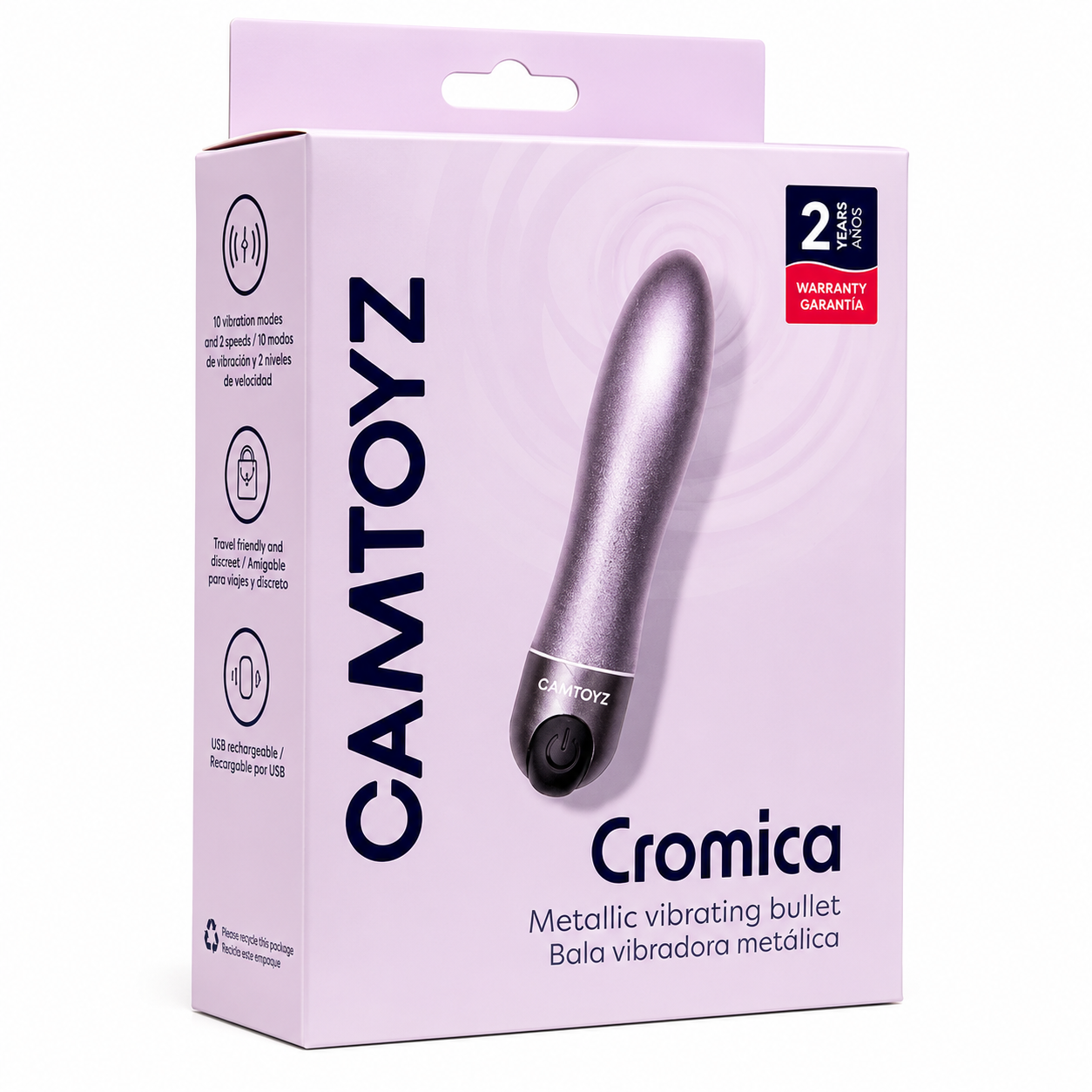Bala vibradora metálica Cromica Camtoyz - Imagen 2